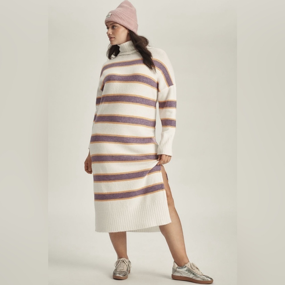 NWT! Anthro Daily Practice Karigan Midi Sweater Dress: Turtleneck Edition🧣🪞
